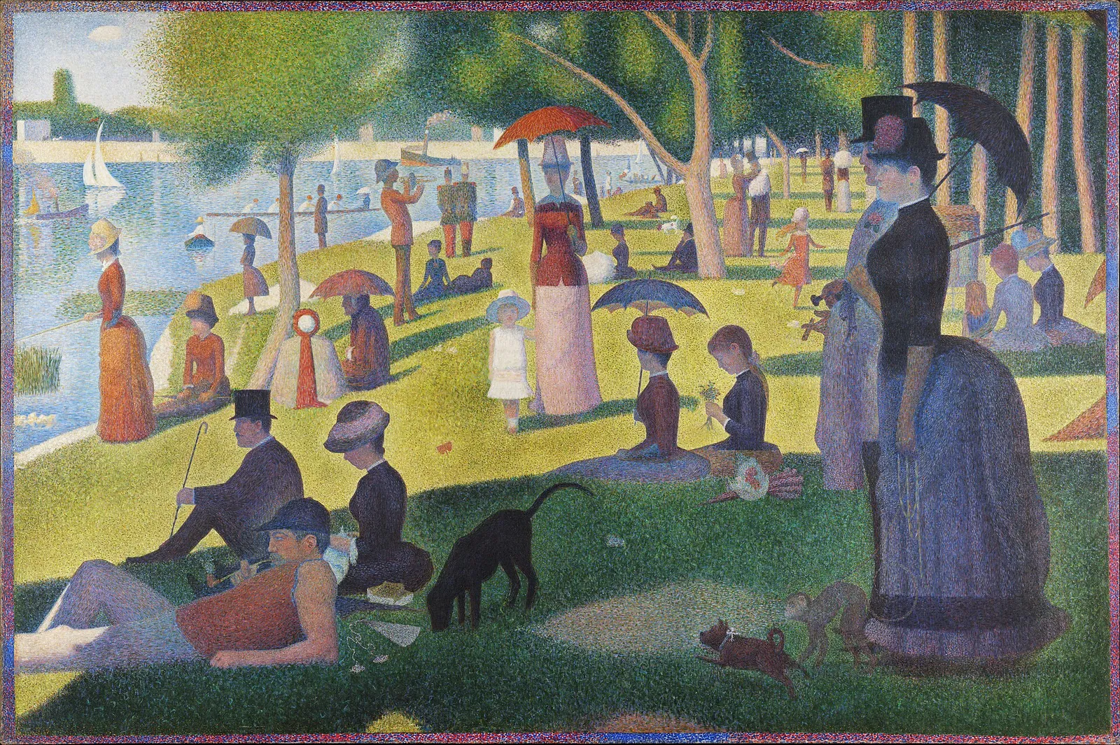 Grande Jatte Adası’nda Bir Pazar Öğleden Sonrası — Georges Seurat, 1884–1886