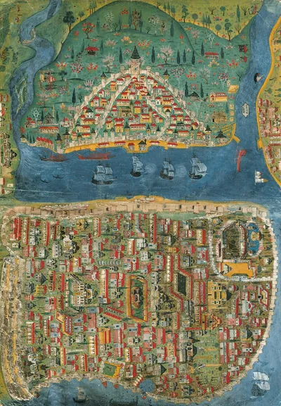 Matrakçı Nasuh’un İstanbul Minyatürü — Matrakçı Nasuh, y. 1537