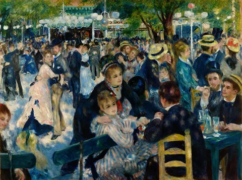Moulin de la Galette’te Dans — Pierre-Auguste Renoir, 1876