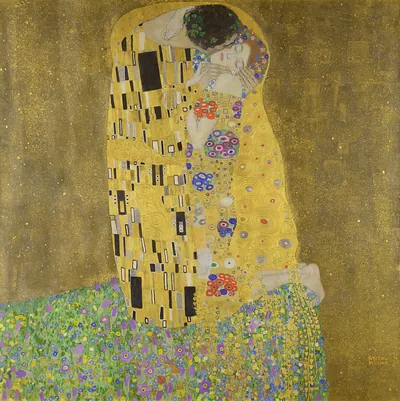 Öpücük — Gustav Klimt, 1907–1908
