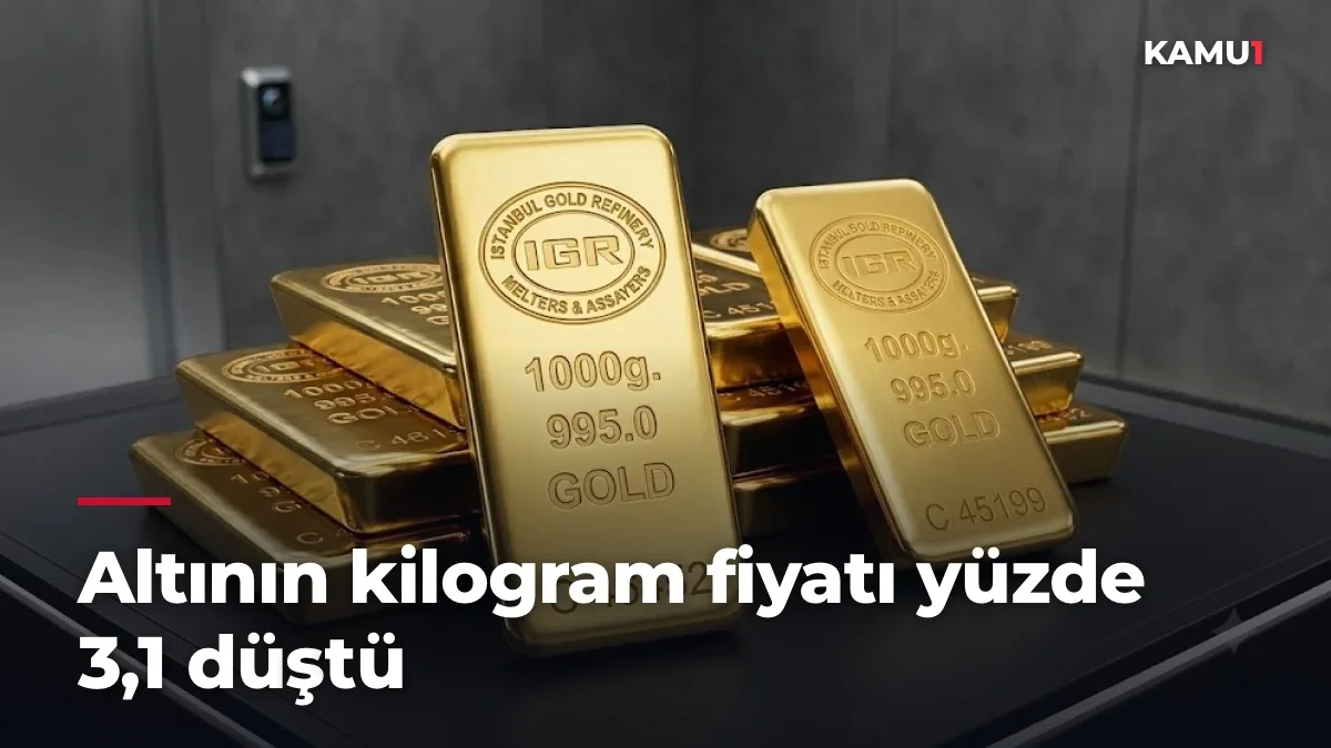 Altının kilogram fiyatı yüzde 3,1 düştü: 6 milyon 538 bin TL oldu