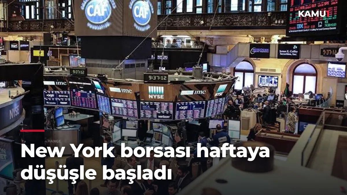 New York borsası haftaya düşüşle başladı: Nasdaq yüzde 0,49 geriledi