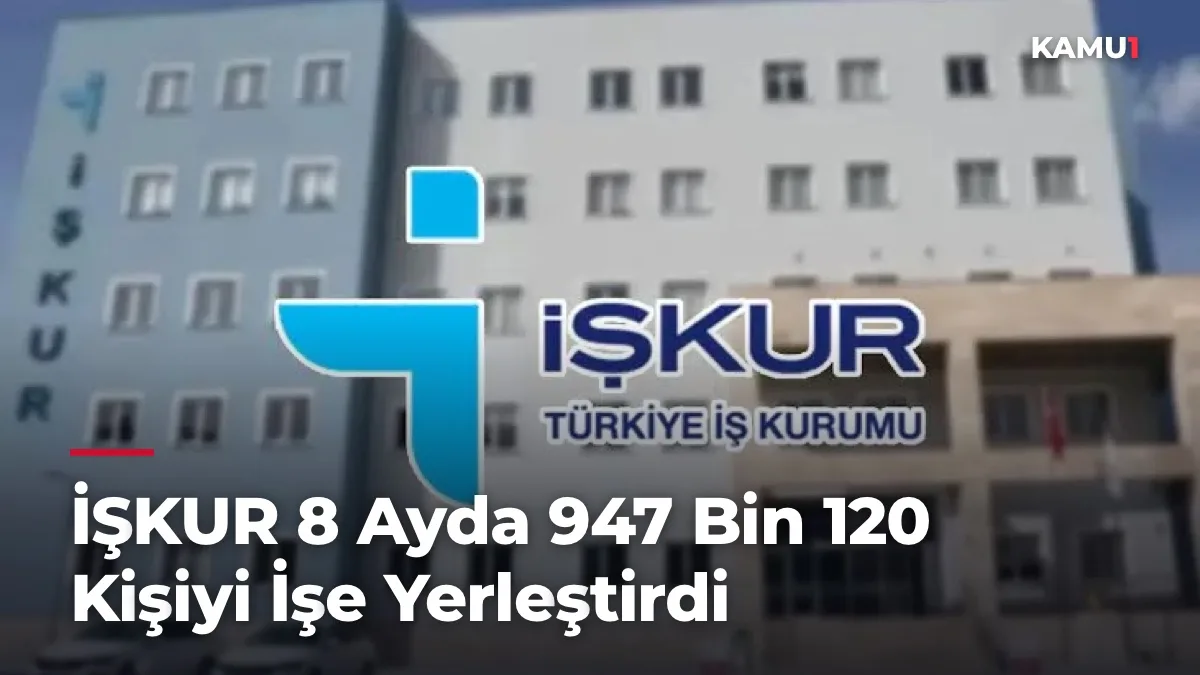 İŞKUR 8 Ayda 947 Bin 120 Kişiyi İşe Yerleştirdi