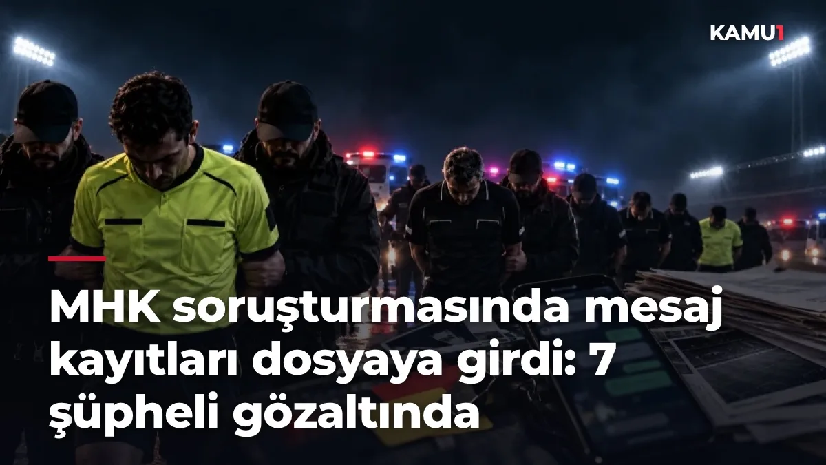 MHK soruşturmasında mesaj kayıtları dosyaya girdi: 7 şüpheli gözaltında
