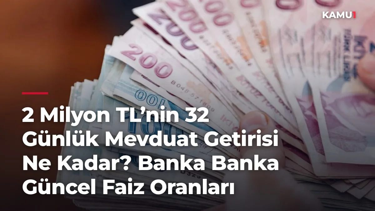 Faiz yarışı sürüyor: 2 milyon TL'nin aylık faiz getirisi ne kadar oldu?