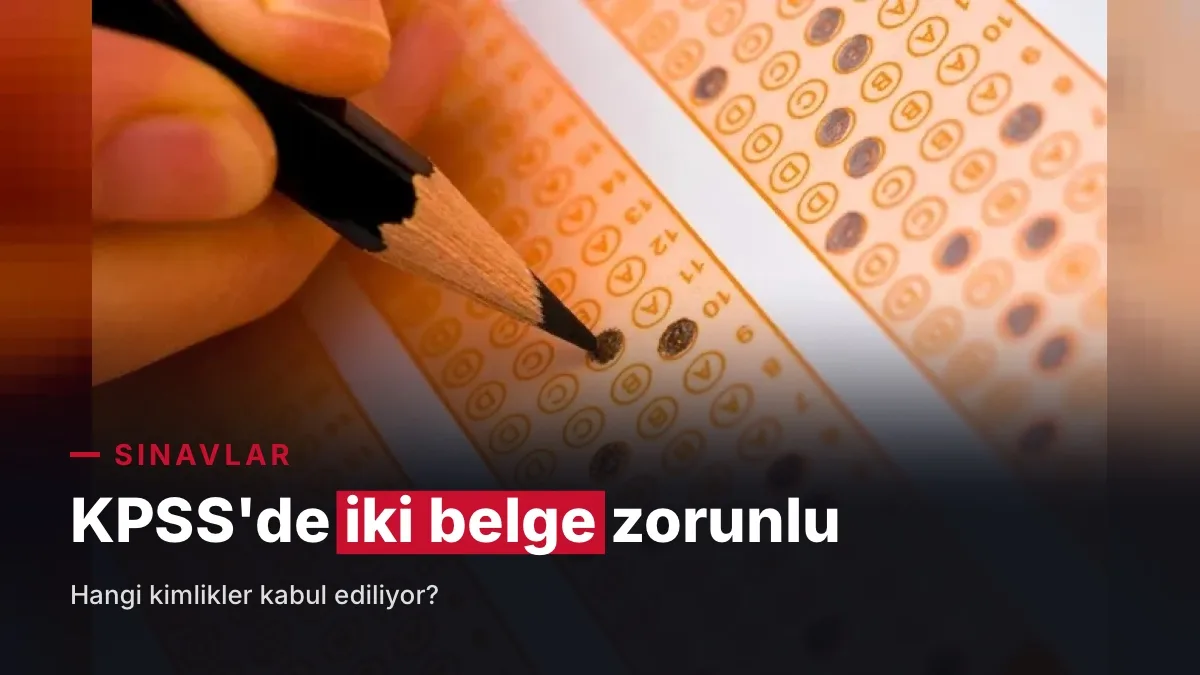 2026 KPSS Ortaöğretim Sınavı 25 Ekim 2026 Pazar Günü Yapılacak