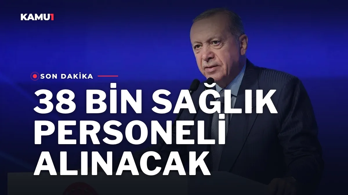 Cumhurbaşkanı Erdoğan İstanbul'da hastane açılış töreninde sağlık personeli alımını duyururken