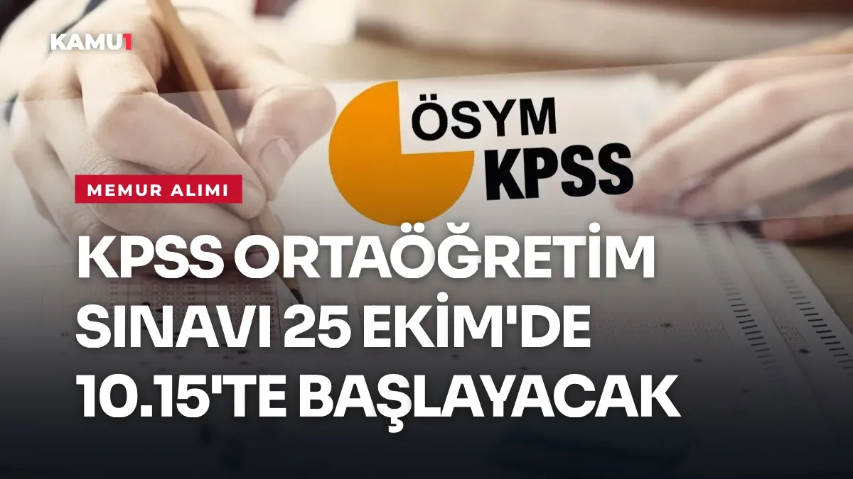 KPSS Ortaöğretim sınavına girecek adaylar sınav binasının önünde bekliyor