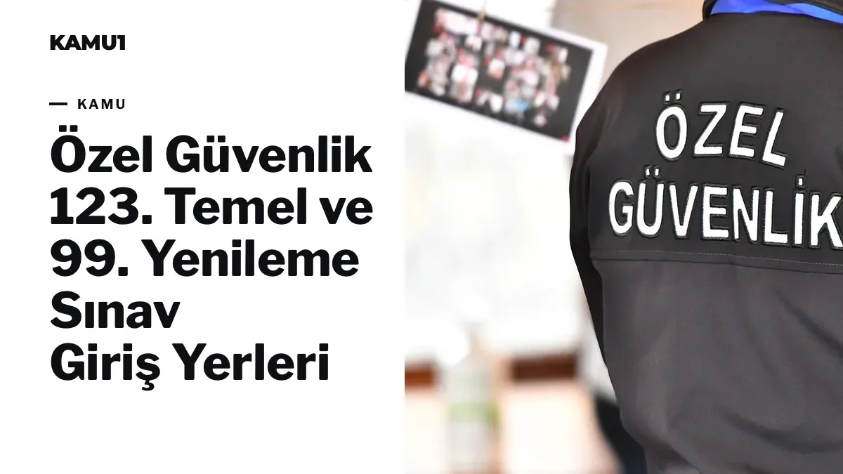 Özel güvenlik sınavına girecek adaylar için sınav salonunda sıralar ve optik cevap formu