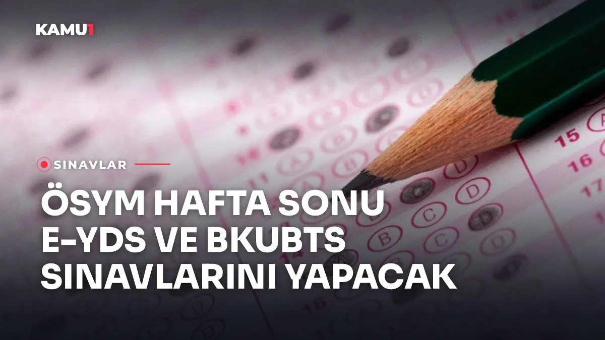 ÖSYM e-YDS ve BKUBTS sınavına giren adaylar sınav salonunda
