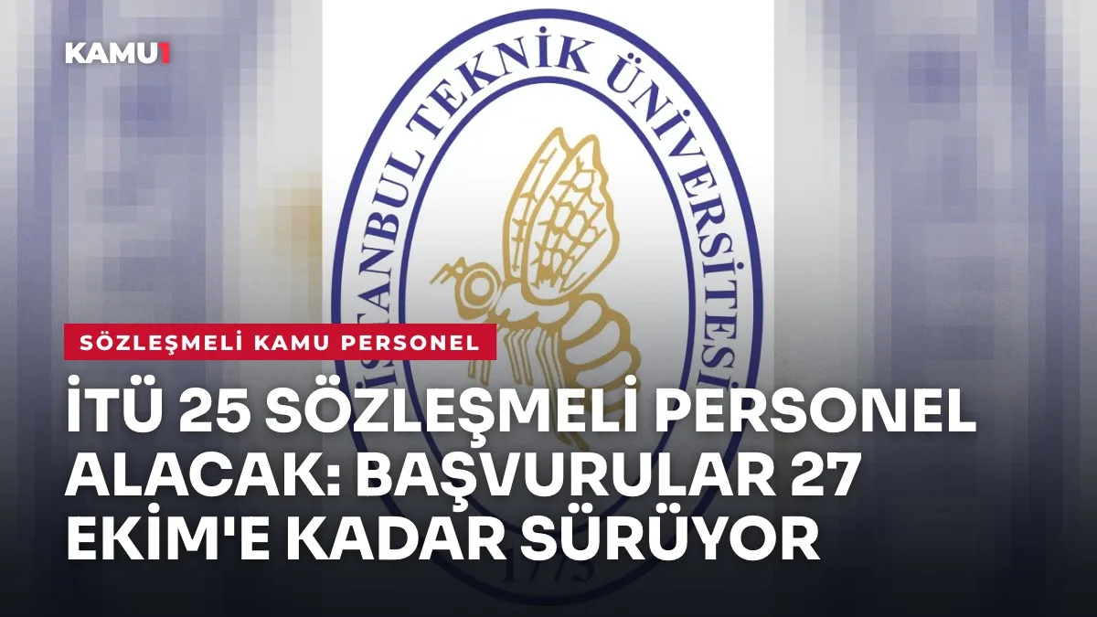 İTÜ personel alımı
