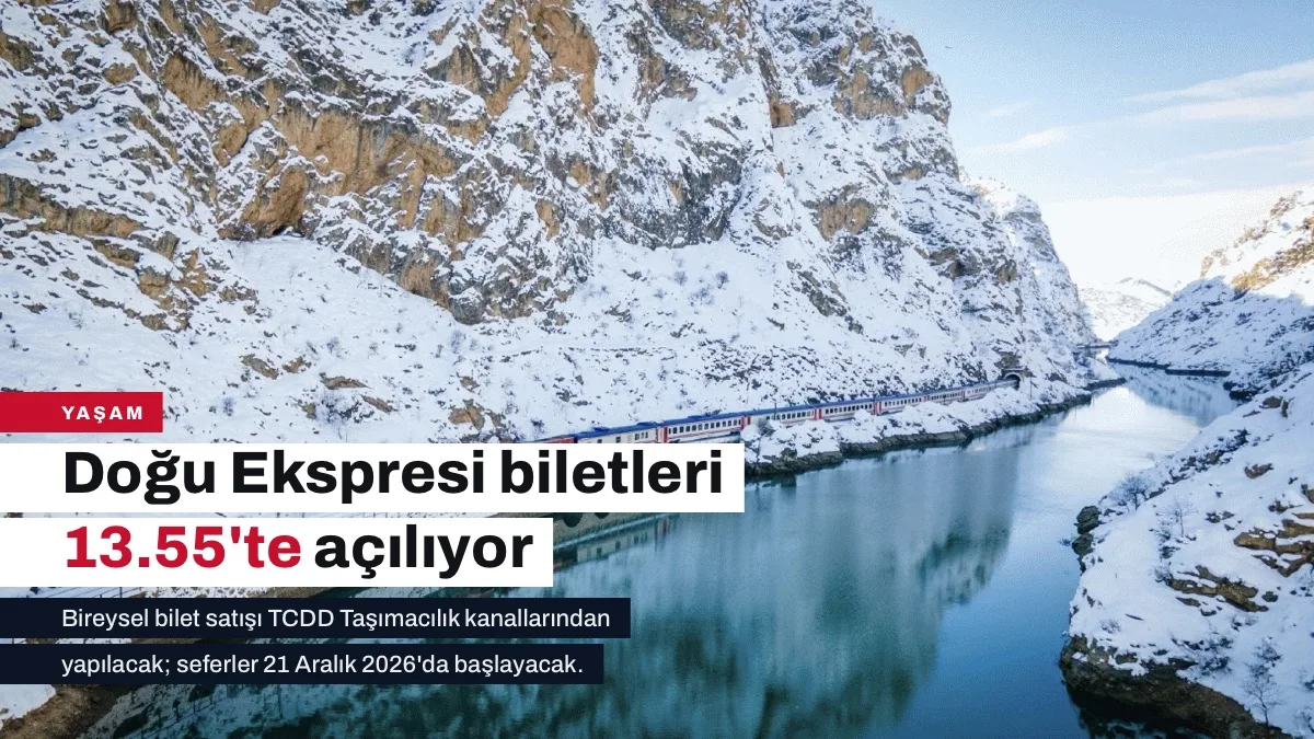Turistik Doğu Ekspresi biletleri bugün 13.55'te satışa çıkıyor