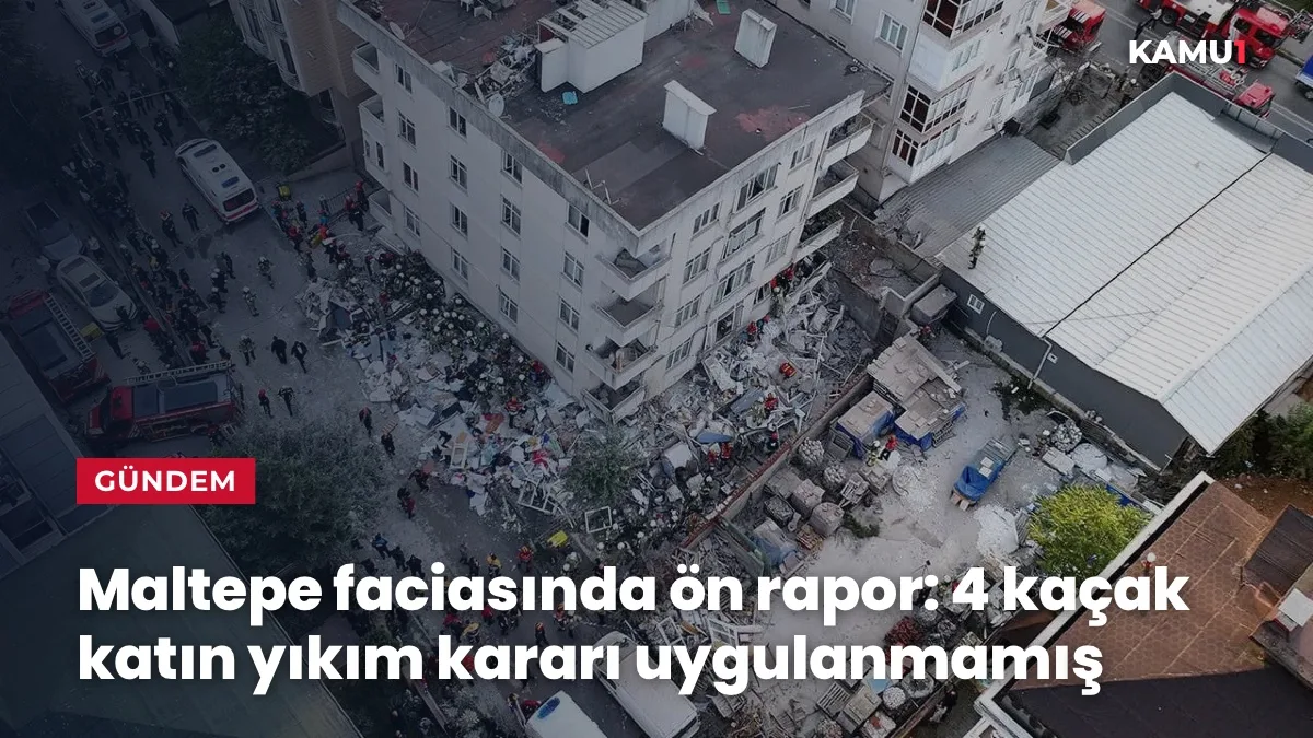 Maltepe’de bina çökmesi Mimar ve şantiye şefi adliyeye sevk edildi