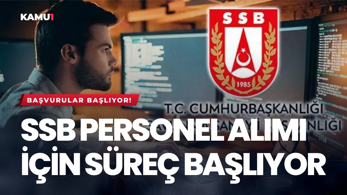 SSB Uzman Yardımcısı Alımı Başvuruları Başlıyor
