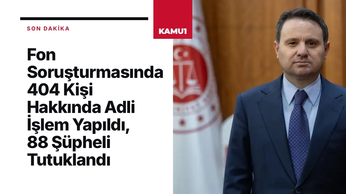 Adalet Bakanı Akın Gürlek fon soruşturmasına ilişkin açıklama yaparken