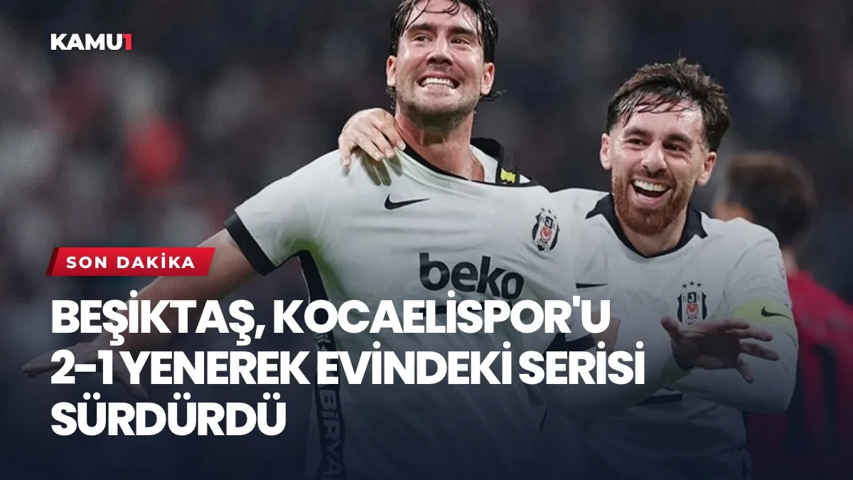 Beşiktaş-Kocaelispor maçından bir an, Tüpraş Stadı'nda oynanılan karşılaşma