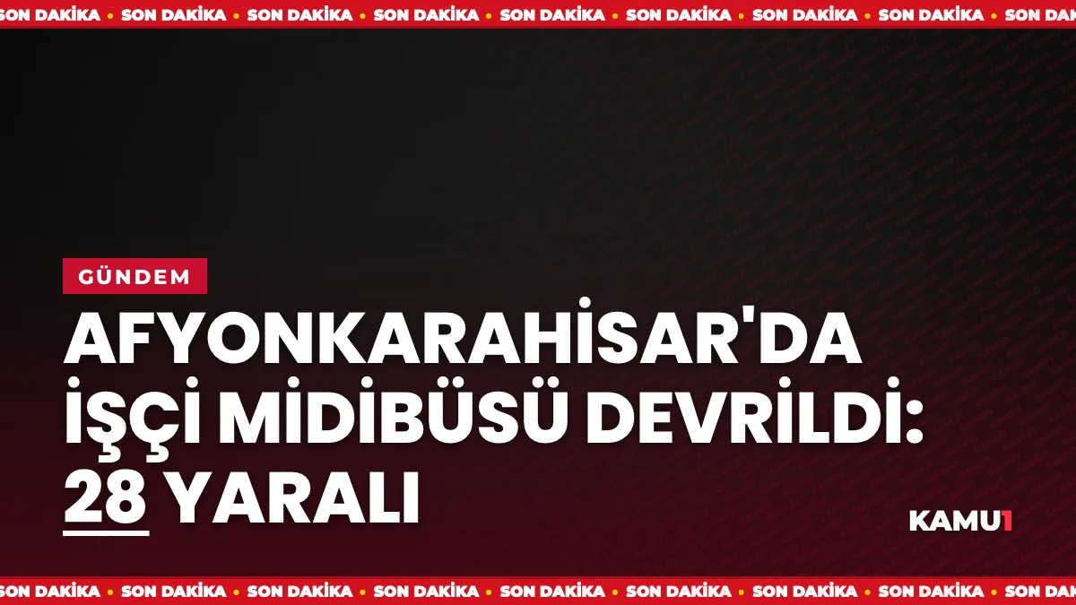 Afyonkarahisar Şuhut'ta belediye işçilerini taşıyan midibüs kazası