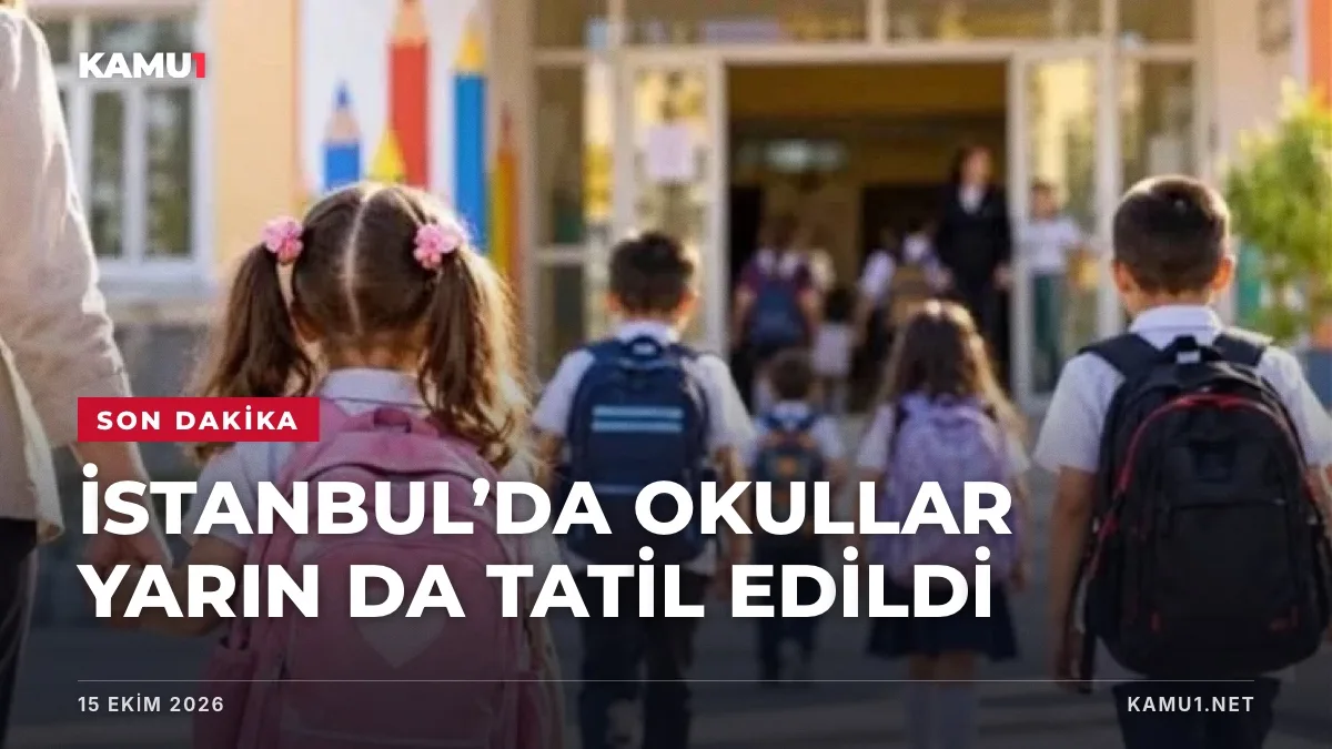 İstanbul’da Okullar Yarın da Tatil: 16 Ekim’de Eğitime Ara Verildi