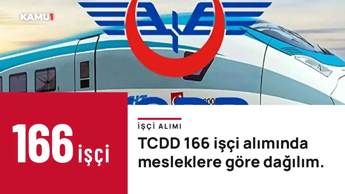 İŞKUR TCDD işçi alımı sonuçları açıklandı mı? Motor ve lokomotif tamircisi,  kaynakçı, elektronik İşçisi, vinç operatörü