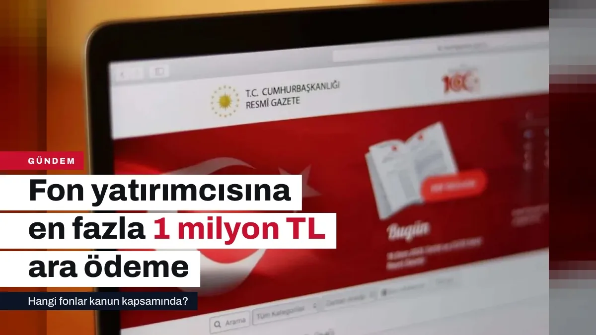 Resmi Gazete'de yayımlanan fon tasfiyesi kanununu simgeleyen borsa ve yatırım fonu görseli