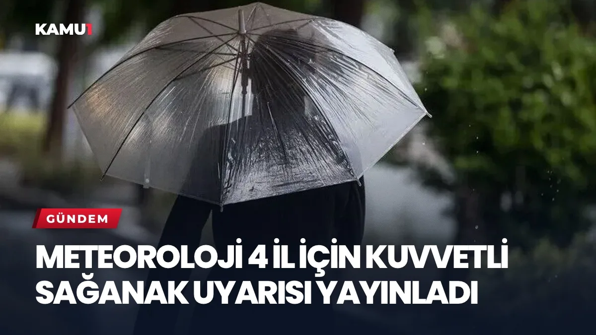 Kuvvetli sağanak yağışı nedeniyle oluşan sel ve su baskını riski