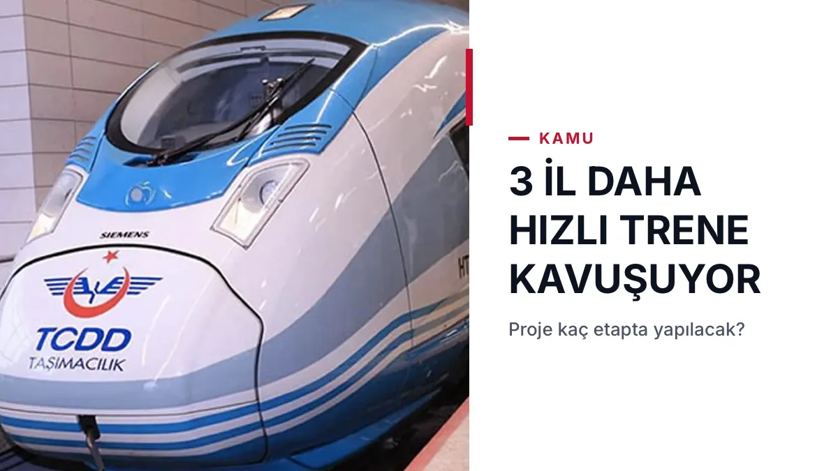 Bakan Uraloğlu'nun açıkladığı Erzincan-Erzurum-Kars hızlı tren hattını temsil eden hızlı tren