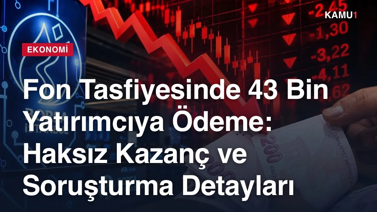 Hazine ve Maliye Bakanı Mehmet Şimşek fon tasfiyesi açıklaması yapıyor