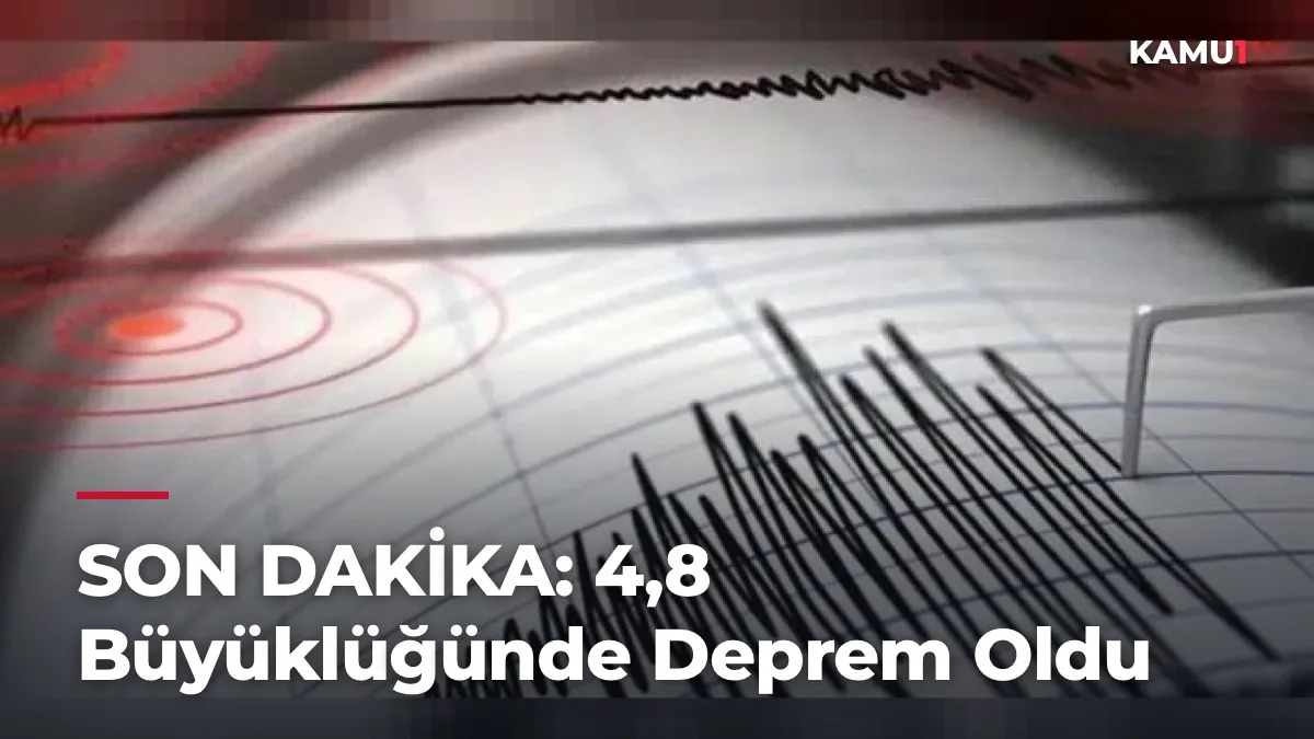 Adana'da 4,8 Büyüklüğünde Deprem Oldu