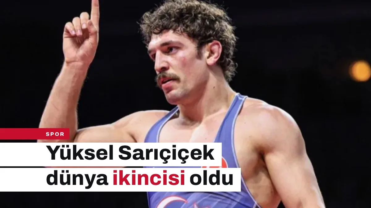 Milli güreşçi Yüksel Sarıçiçek, gümüş madalya aldı