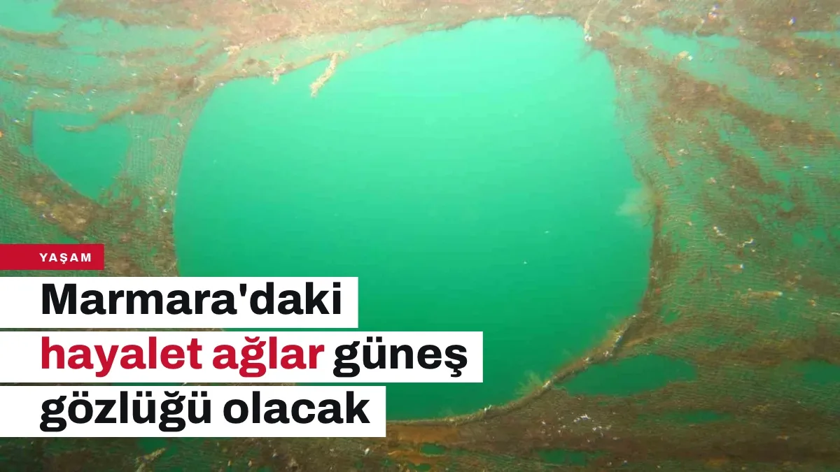 Adalar'da çıkarılan 800 kilogram hayalet ağ güneş gözlüğüne dönüştürülecek