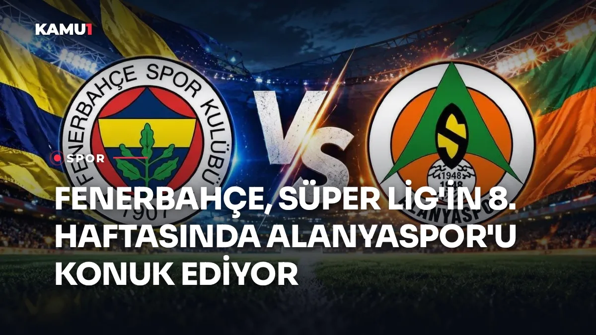 Fenerbahçe ile Corendon Alanyaspor arasındaki Trendyol Süper Lig maçından bir kare
