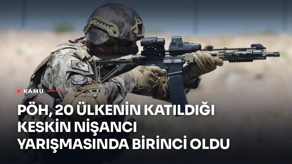 8. BORAN Uluslararası Keskin Nişancı Yarışması'nda birincilik elde eden Polis Özel Harekat personeli