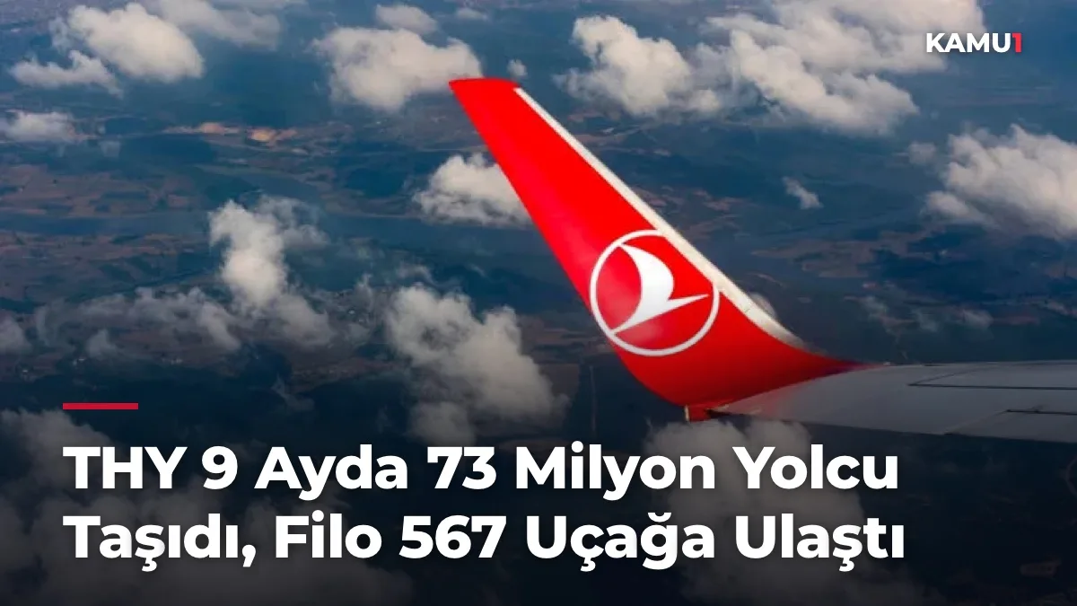 THY 9 Ayda 73 Milyon Yolcu Taşıdı, Filo 567 Uçağa Ulaştı