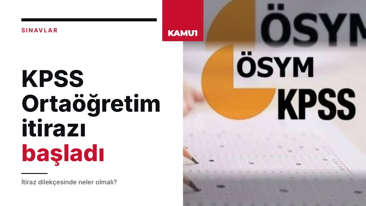2024-KPSS Ortaöğretim başvuruları başladı - Elips Haber
