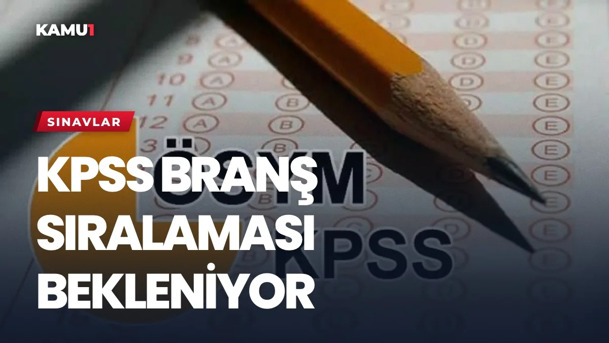 ÖSYM Aday İşlemleri Sistemi üzerinden KPSS branş sıralaması sorgulama ekranı