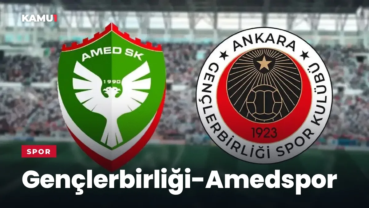 Gençlerbirliği-Amedspor maçı bugün 13.30'da