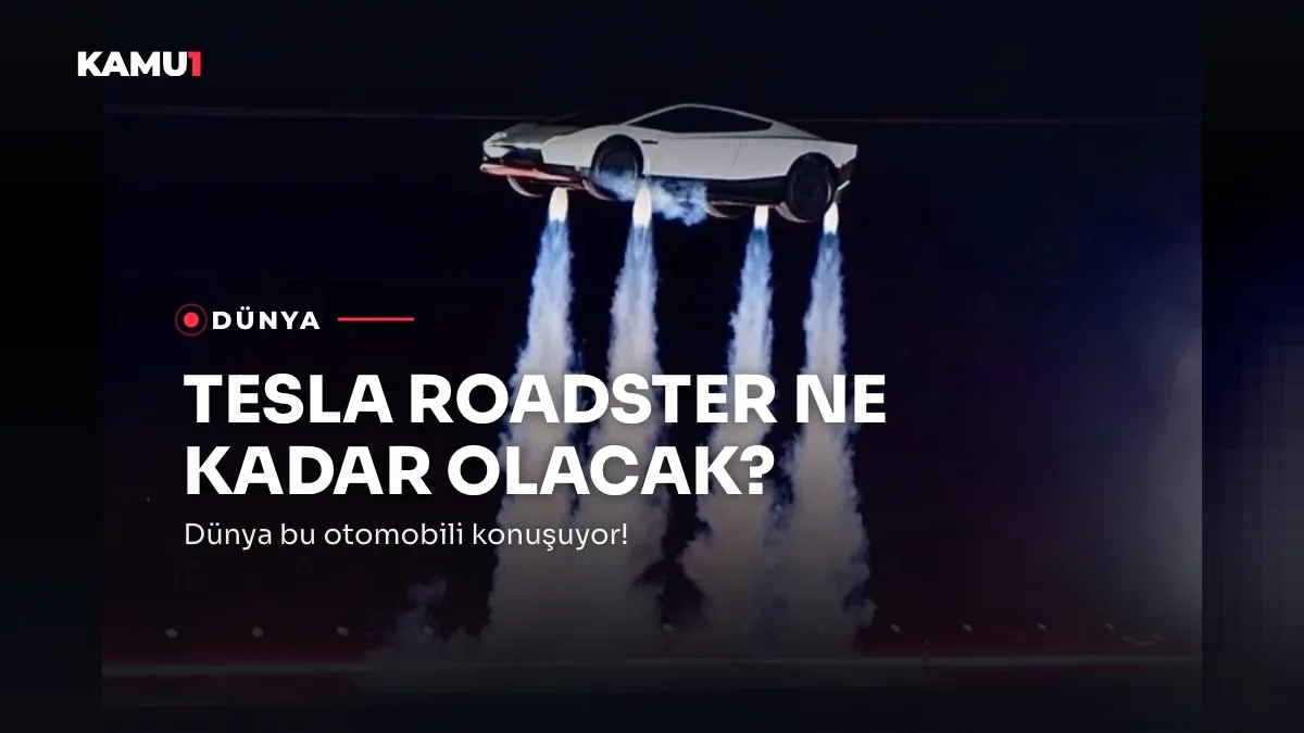Tesla Roadster spor otomobilinin yandan görünümü