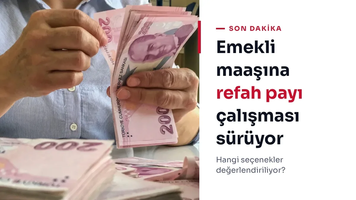 Emekli maaşı ve refah payı düzenlemesini temsil eden emekli vatandaşlar