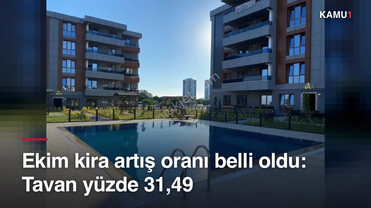 Ekim kira artış oranı belli oldu: Tavan yüzde 31,49