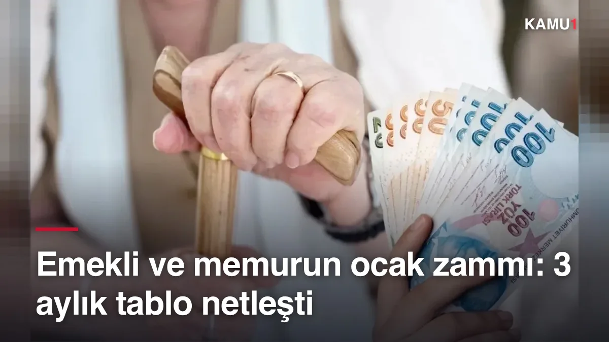 Emekli ve memurun Ocak zammı yeniden hesaplandı! 3 aylık oran belli oldu