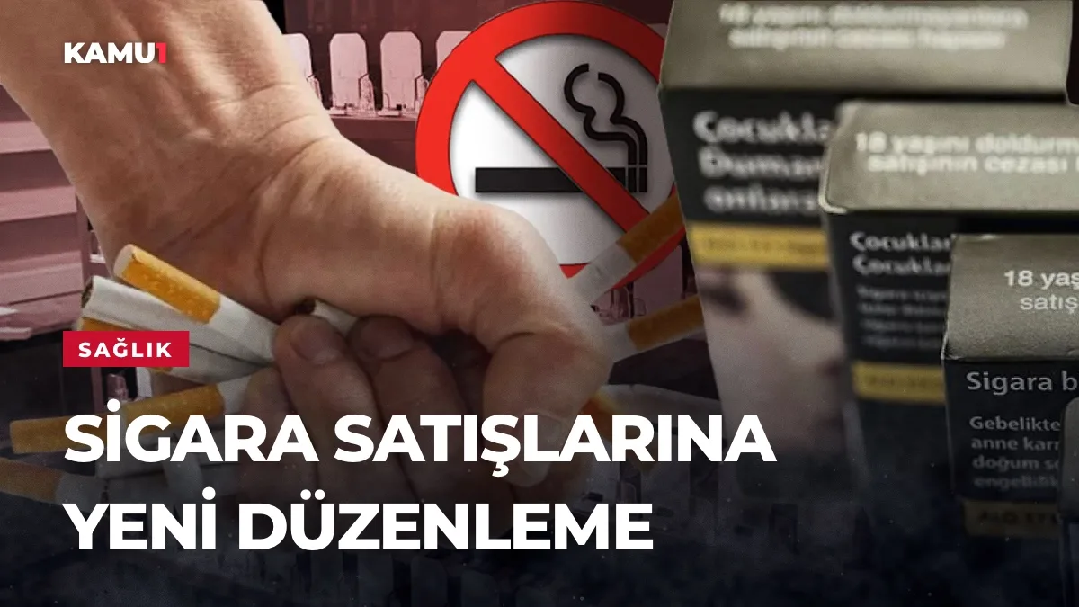 Sağlık Bakanı Kemal Memişoğlu sigara satışında kimlik zorunluluğu getiren yeni düzenlemeyi açıklıyor