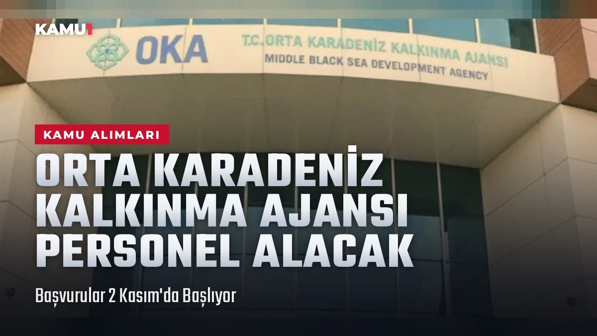 Orta Karadeniz Kalkınma Ajansı personel alımı