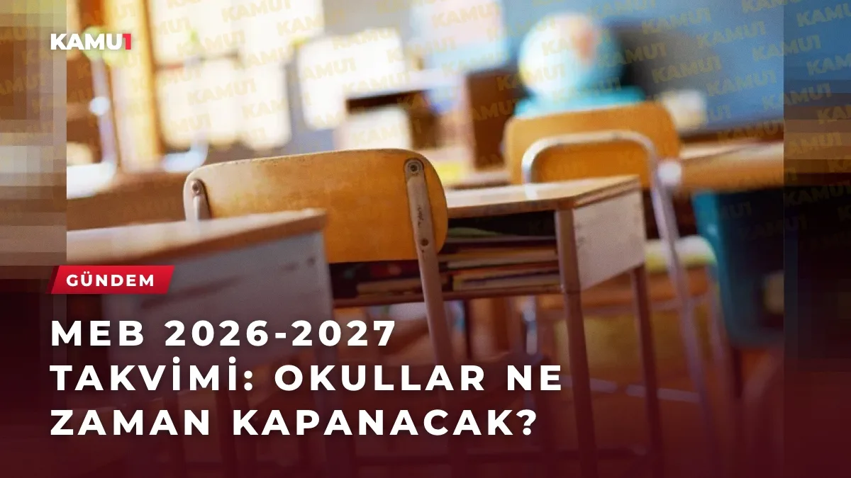 Sınıfta ders işleyen öğrenciler ve MEB 2026-2027 eğitim öğretim yılı takvimi
