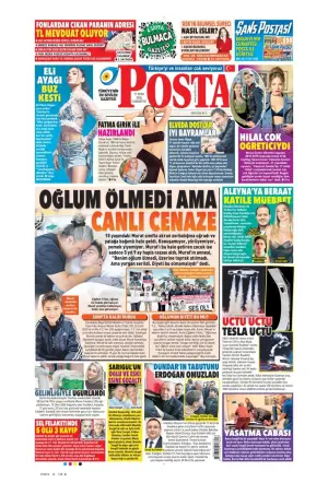 Posta gazetesi ön sayfası