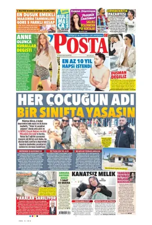 Posta gazetesi ön sayfası