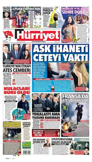 Hürriyet gazetesi ön sayfası