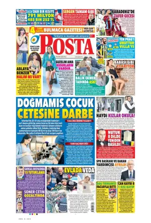 Posta gazetesi ön sayfası