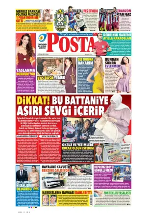Posta gazetesi ön sayfası