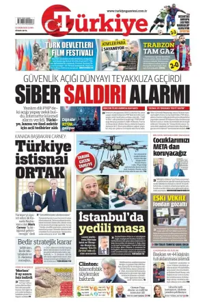 Türkiye gazetesi ön sayfası