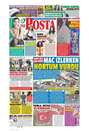 Posta gazetesi ön sayfası